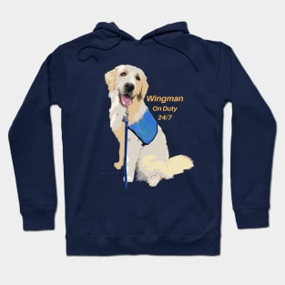 Wingman Golden Retriever Hoodie